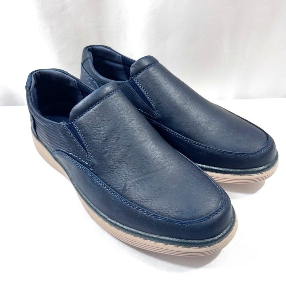 Aston Marc Men’s Comfort Galt‎ Casual Slip-On Shoes Navy Size 10.5  Without Box